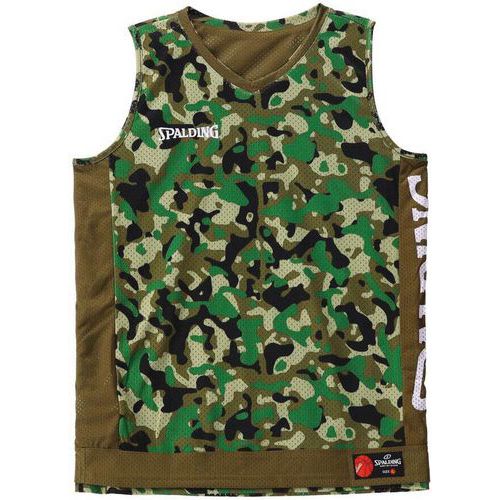 Maillot basket réversible - spalding - camo kaki