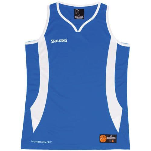 Maillot basket - Spalding - Jam bleu royal blanc