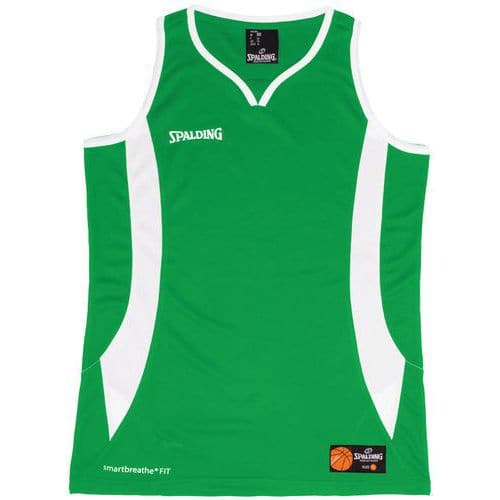 Maillot basket femme - Spalding - Jam vert blanc