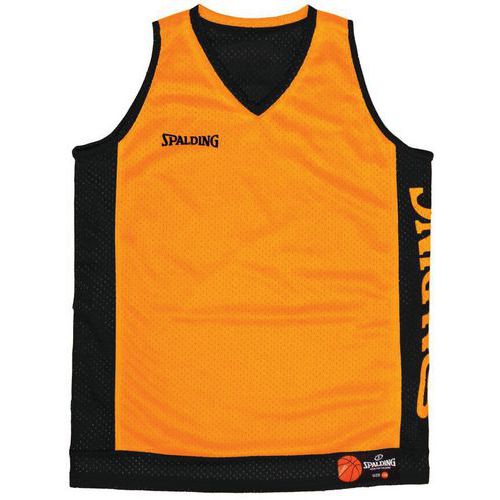 Maillot basket réversible enfant - spalding - orange noir