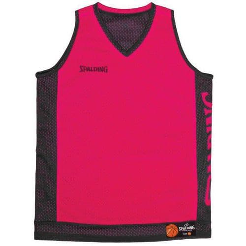 Maillot basket réversible enfant - spalding - fuschia noir noir