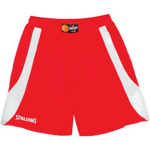 Short basket enfant - Spalding - Jam rouge blanc