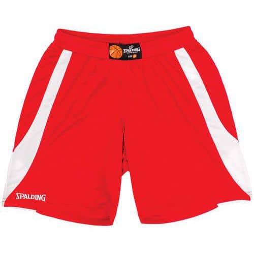 Short basket femme - Spalding - Jam rouge blanc