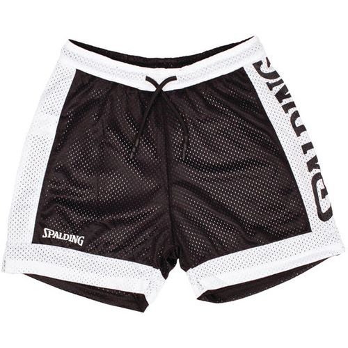 Short basket réversible enfant - spalding - noir blanc