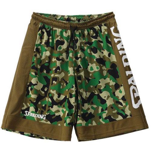 Short basket réversible enfant - spalding - camo kaki