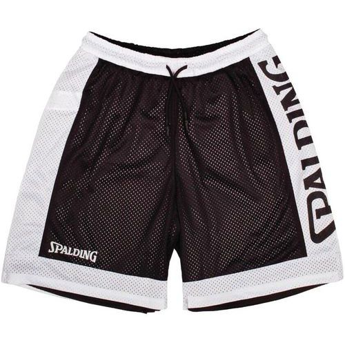 Short basket réversible - spalding - noir blanc