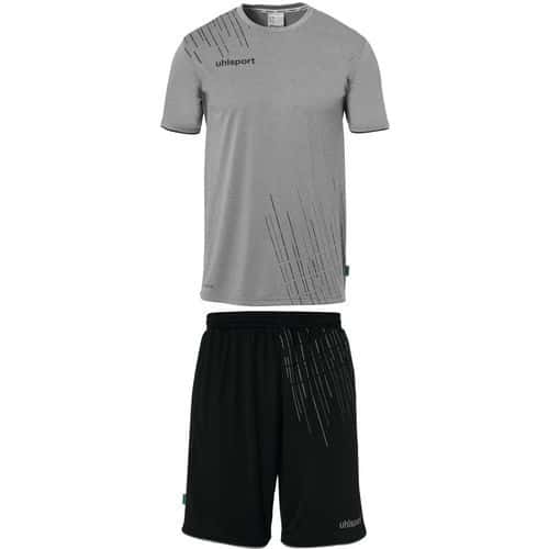 Set maillot et short de foot - Uhlsport - Score 26 Gris Foncé Chiné/Noir