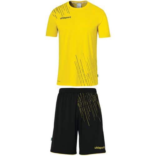 Set maillot et short de foot Enfant - Uhlsport - Score 26 Jaune Citron/Noir