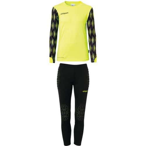 Set maillot et pantalon gardien de foot Enfant - Uhlsport - Reaction Jaune/noir