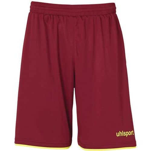 Short Club - Uhlsport - Bordeaux/Jaune Fluo