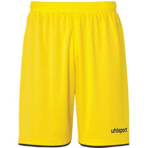 Short Club Enfant - Uhlsport - Jaune Citron/Noir