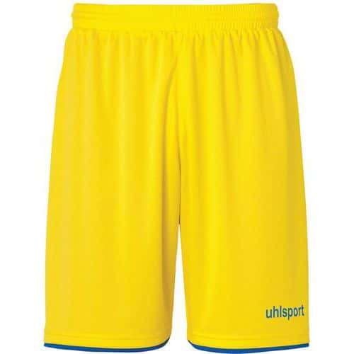 Short Club Enfant - Uhlsport - Jaune Citron/Azur