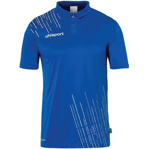 Polo polycoton - Uhlsport - Score 26 Azur/Blanc