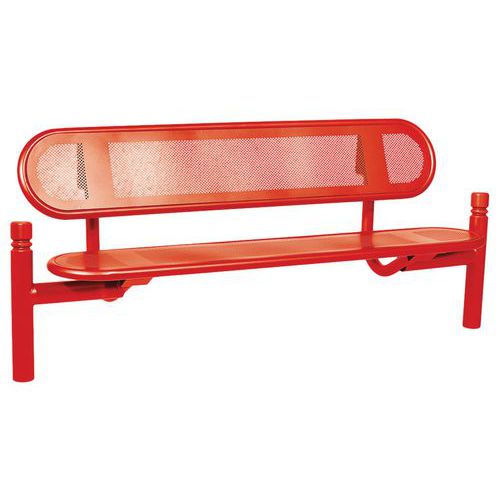 Banc Estoril 1.80 m acier pommeau City - Procity