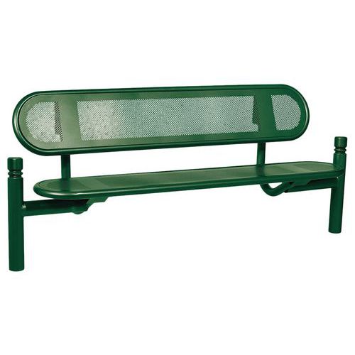 Banc Estoril 1.80 m acier pommeau City - Procity