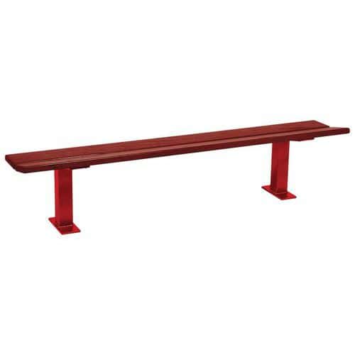 Banquette Pagode 2 m acier et bois - Procity