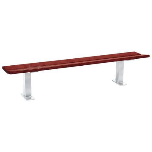 Banquette Pagode 2 m acier et bois - Procity