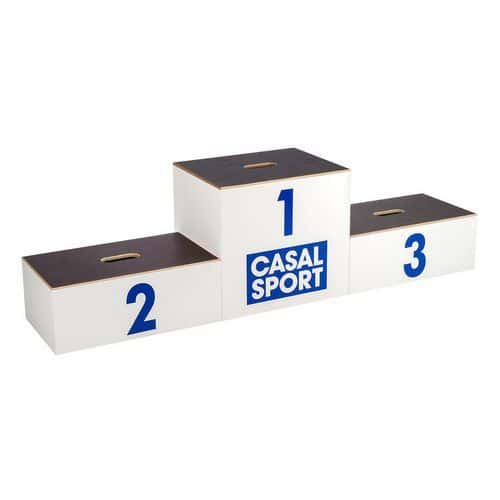 3 podiums en bois encastrables Casal Sport