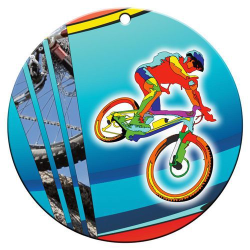 Médaille céramique - VTT - 70mm