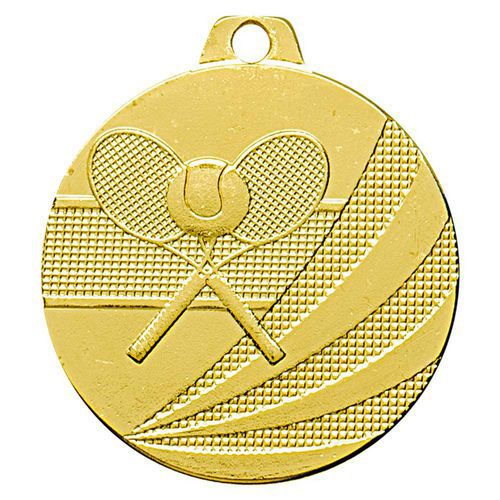 Médaille - tennis - or - 40 mm