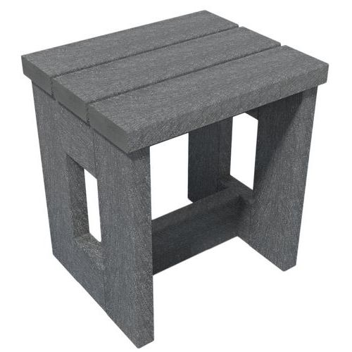 Tabouret bas Canopée plastique recyclé Espace Urbain