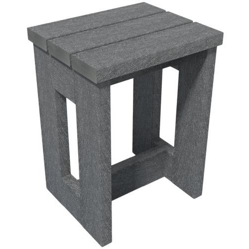 Tabouret haut Canopée plastique recyclé Espace Urbain