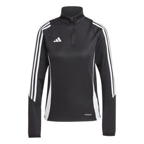 Sweat 1/2 zip d'entraînement femme Tiro 24 Noir Adidas