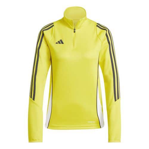 Sweat 1/2 zip d'entraînement femme Tiro 24 Jaune Adidas