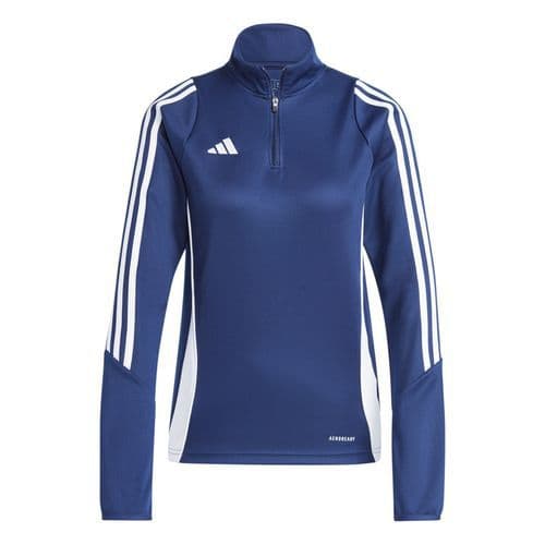 Sweat 1/2 zip d'entraînement femme Tiro 24 Bleu foncé Adidas