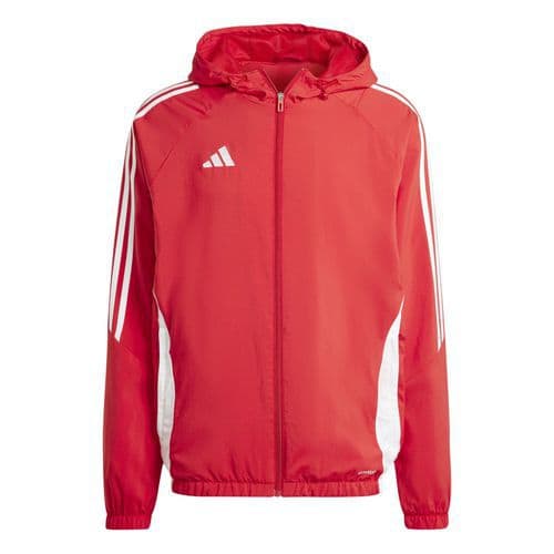 Veste de survêtement à capuche Tiro 24 Rouge Adidas