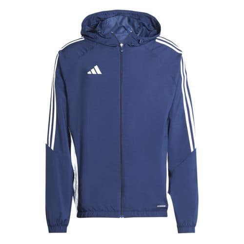 Veste de survêtement à capuche Tiro 24 Bleu foncé Adidas