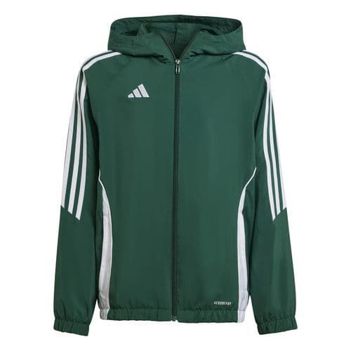 Veste de survêtement à capuche enfant Tiro 24 Vert Adidas