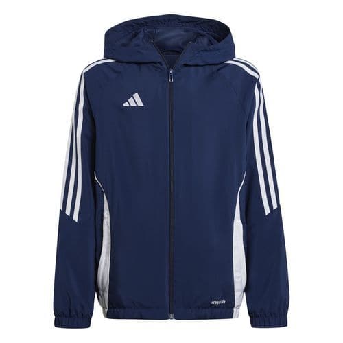 Veste de survêtement à capuche enfant Tiro 24 Bleu foncé Adidas