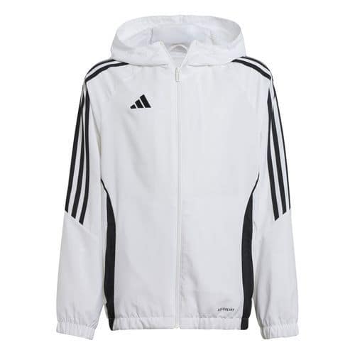 Veste de survêtement à capuche enfant Tiro 24 Blanc Adidas