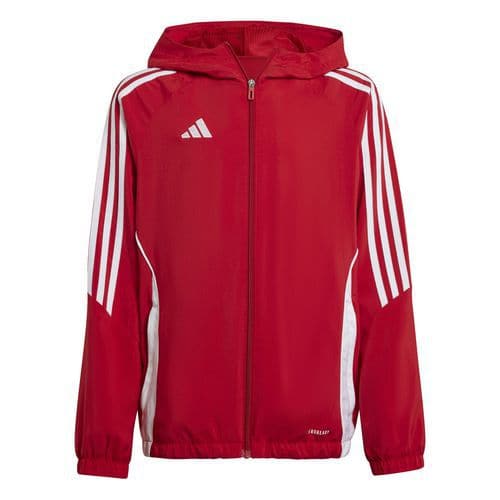 Veste de survêtement à capuche enfant Tiro 24 Rouge Adidas