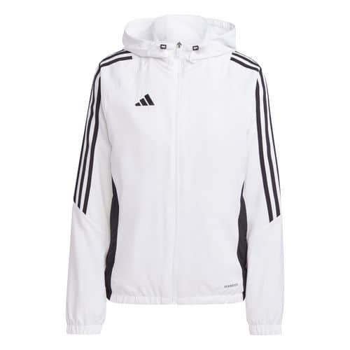 Veste de survêtement à capuche femme Tiro 24 Blanc Adidas