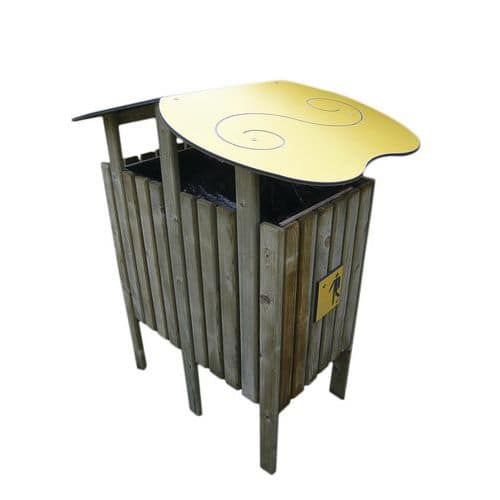 Poubelles ECO-DUO avec toit