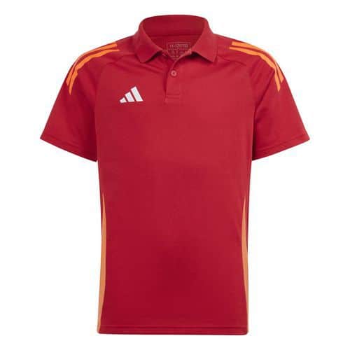 Polo enfant Tiro 24 compétition Rouge Adidas