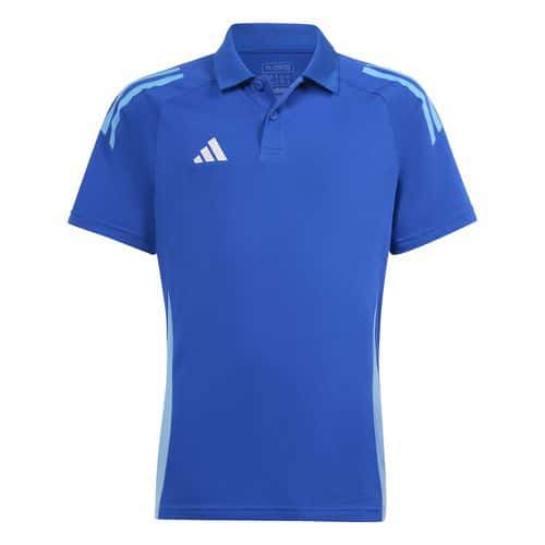 Polo enfant Tiro 24 compétition Bleu Adidas