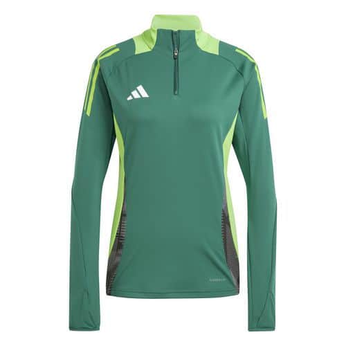 Sweat 1/2 zip d'entraînement femme Tiro 24 compétition Vert Adidas