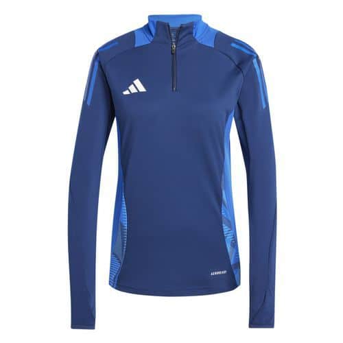 Sweat 1/2 zip d'entraînement femme Tiro 24 compétition Bleu foncé Adidas