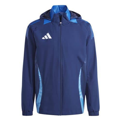 Veste à capuche Tiro 24 compétition Bleu foncé Adidas