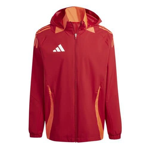 Veste à capuche Tiro 24 compétition Rouge Adidas