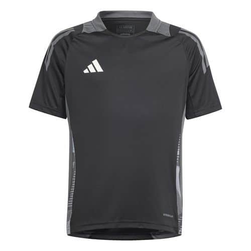 Maillot d'entraînement enfant Tiro 24 compétition Noir/gris Adidas