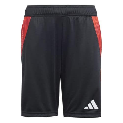 Short d'entraînement enfant Tiro 24 compétition Noir/rouge Adidas