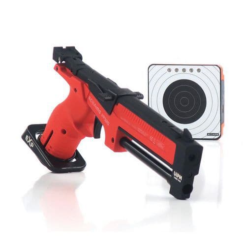 Pistolet laser et petite cible de tir rouge Casal Sport