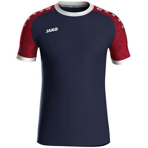 Maillot enfant Iconic manches courtes bleu/rouge Jako