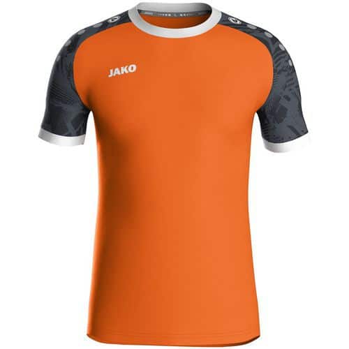 Maillot enfant Iconic manches courtes noir/orange Jako