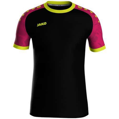 Maillot Iconic manches courtes noir/rose Jako