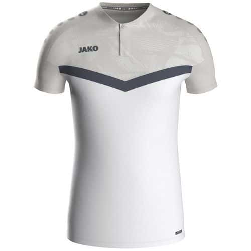 Polo de sport Iconic blanc/gris Jako